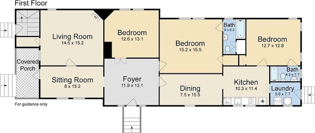 4501 Canal St, New Orleans, LA 70119 - view of home floor plan