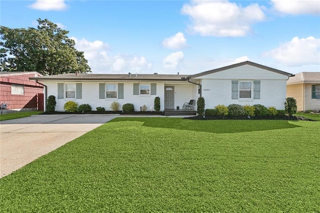 4009 Purdue Dr, Metairie, LA 70003 - ranch-style home with a front lawn and brick siding