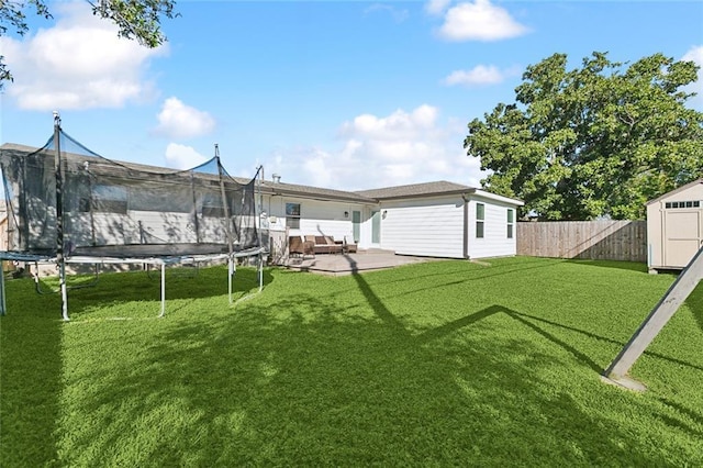 4009 Purdue Dr, Metairie, LA 70003 - view of yard featuring a trampoline and a patio
