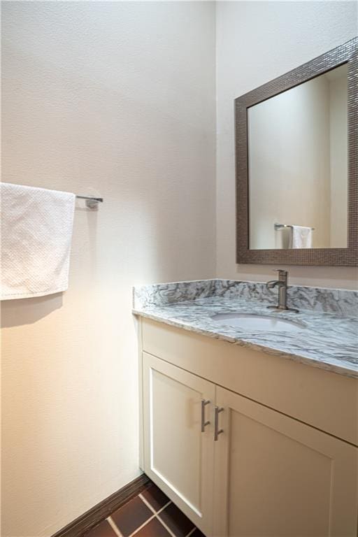 73 Doescher Dr, Harahan, LA 70123 - bathroom with vanity and tile patterned flooring
