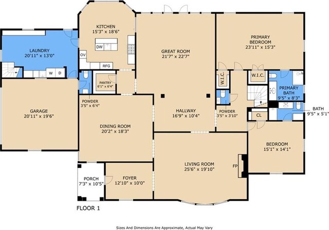 105 Mulberry Dr, Metairie, LA 70005 - floor plan / room layout