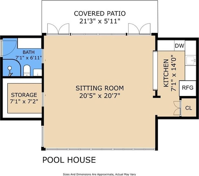 105 Mulberry Dr, Metairie, LA 70005 - floor plan / room layout