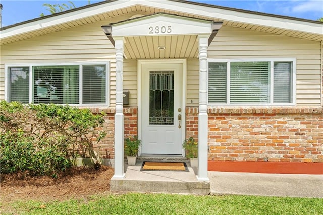 2305 Generes Dr, Harahan, LA 70123 - view of exterior entry with brick siding