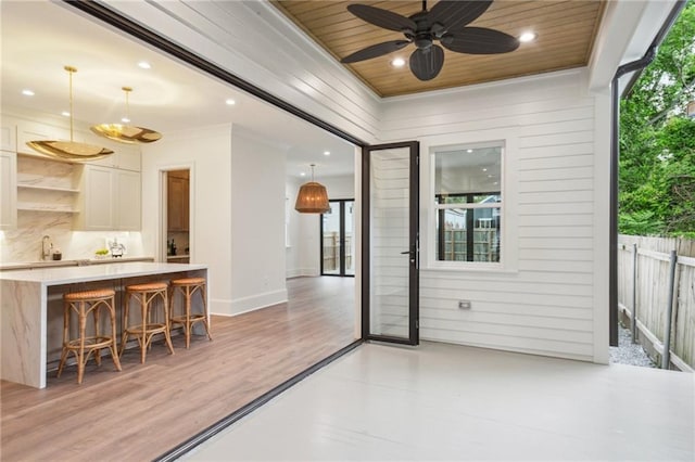 1015 Cadiz St, New Orleans, LA 70115 - view of patio with a ceiling fan