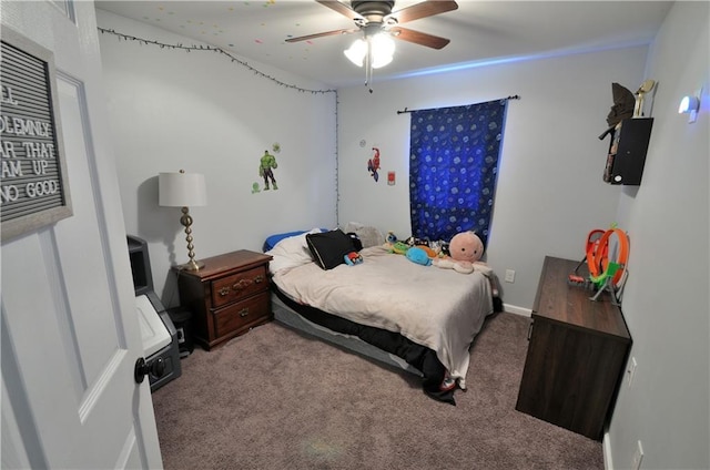 1613 Live Oak St, Slidell, LA 70460 - bedroom featuring carpet floors and ceiling fan