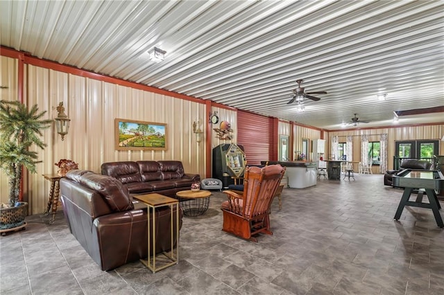 18064 Faller Rd, Tickfaw, LA 70466 - living area featuring a ceiling fan