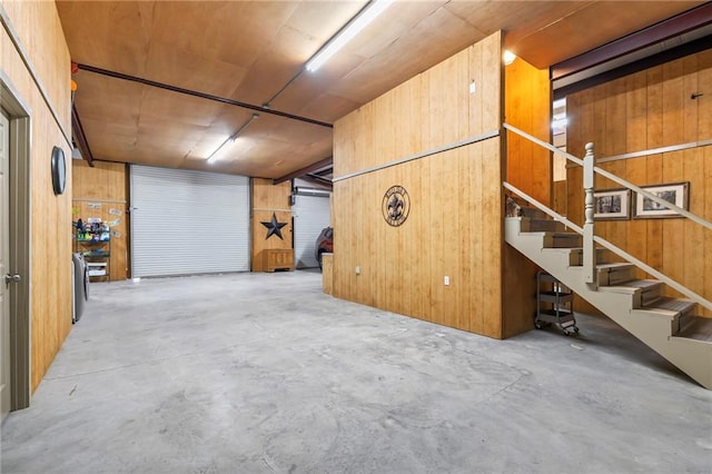 18064 Faller Rd, Tickfaw, LA 70466 - garage with wooden walls