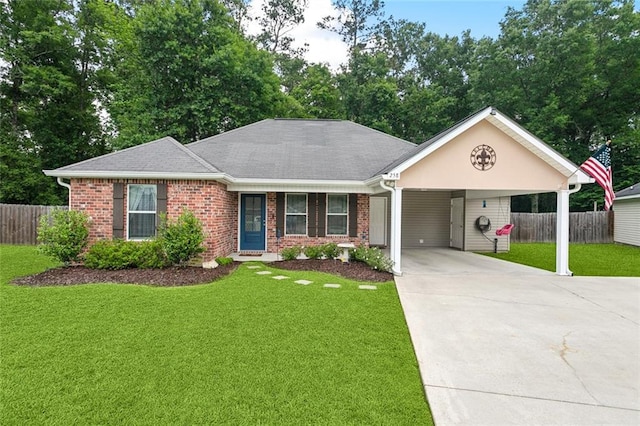 258 S Park Cir, Ponchatoula, LA 70454 - single story home with brick siding, concrete driveway, and a shingled roof