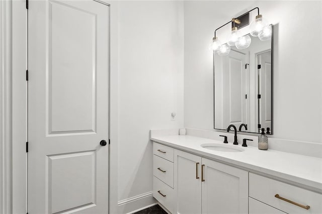 121 Chateau Papillon Ln, Mandeville, LA 70471 - bathroom with vanity and baseboards