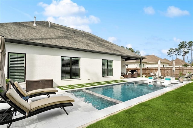 121 Chateau Papillon Ln, Mandeville, LA 70471 - view of swimming pool with a patio area, outdoor lounge area, and a pool with connected hot tub