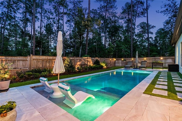 121 Chateau Papillon Ln, Mandeville, LA 70471 - view of pool with a patio and a fenced backyard
