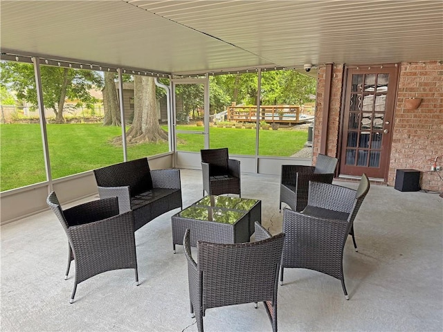 8809 Belle Grove Pl, River Ridge, LA 70123 - view of patio / terrace with outdoor lounge area