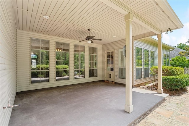 404 Southdown Loop, Covington, LA 70433 - view of patio featuring a ceiling fan
