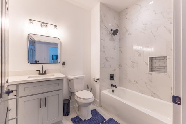 322 Spartan Loop, Slidell, LA 70458 - full bathroom featuring toilet, vanity, and bathtub / shower combination