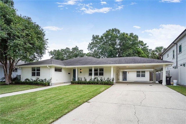 6219 Perlita Dr, New Orleans, LA 70122 - ranch-style house featuring driveway and an attached carport