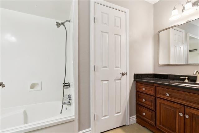 4804 Antonini Dr, Metairie, LA 70006 - full bathroom featuring vanity and washtub / shower combination