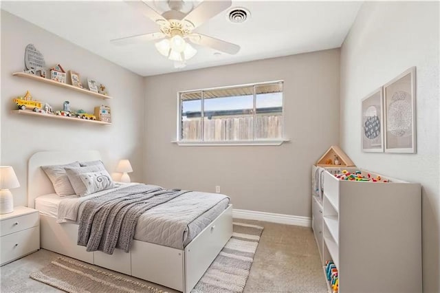 4804 Antonini Dr, Metairie, LA 70006 - bedroom featuring light colored carpet, baseboards, and ceiling fan