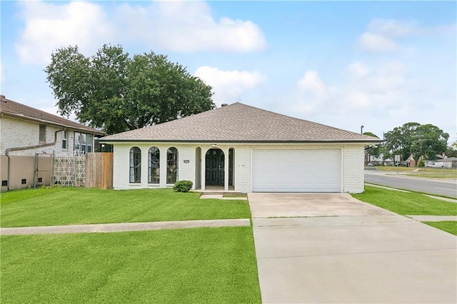 4320 Harvard Ave, Metairie, LA 70006 - single story home featuring driveway, brick siding, an attached garage, and a shingled roof