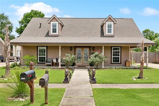 3405 Moss Ln, Violet, LA 70092 - view of front of property with french doors, roof with shingles, and a carport