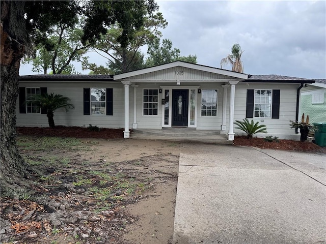 1005 David Dr, Metairie, LA 70003 - ranch-style house with a porch