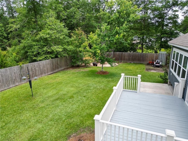 72163 Indian Trail Rd, Abita Springs, LA 70420 - view of yard with a wooden deck