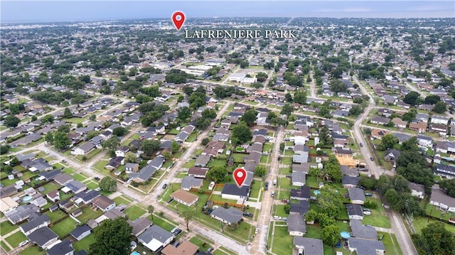 1208 Lucille Ave, Metairie, LA 70003 - aerial view of property and surrounding area