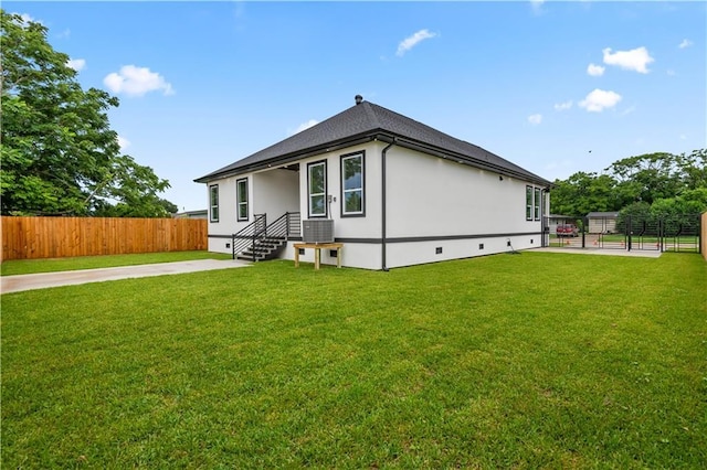 1208 Lucille Ave, Metairie, LA 70003 - view of property exterior with crawl space and central air condition unit