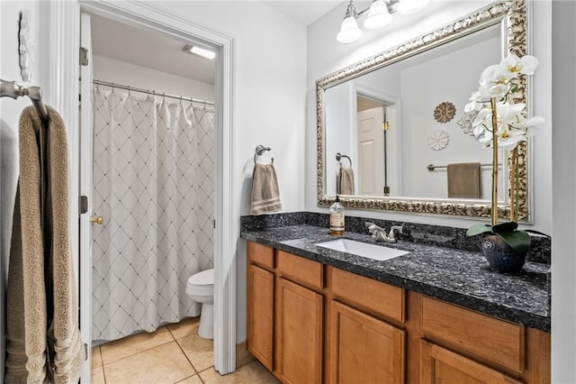 120 W Pineridge St Unit 120, Mandeville, LA 70448 - bathroom featuring vanity, tile patterned floors, and a shower with curtain