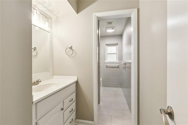 4509 Purdue Dr, Metairie, LA 70003 - bathroom with vanity and tile patterned floors