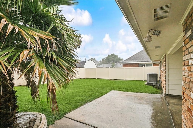 4509 Purdue Dr, Metairie, LA 70003 - view of yard with a patio area and central AC