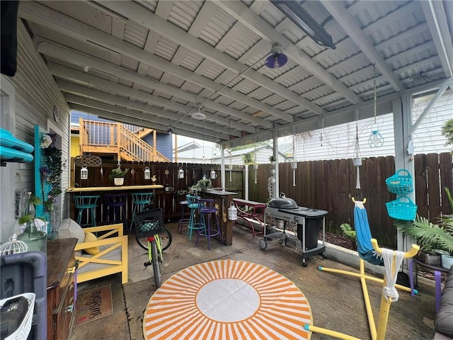 2716 Lavender St, New Orleans, LA 70122 - view of patio featuring outdoor dining space