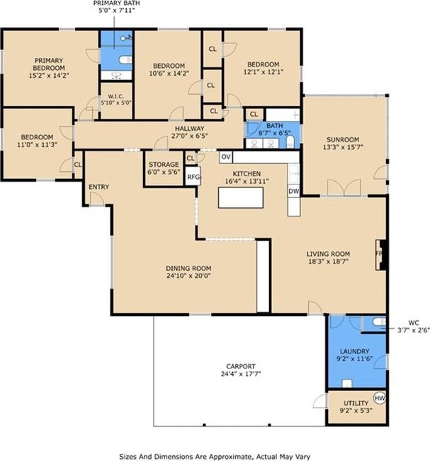 4905 Haring Ct, Metairie, LA 70006 - property floor plan