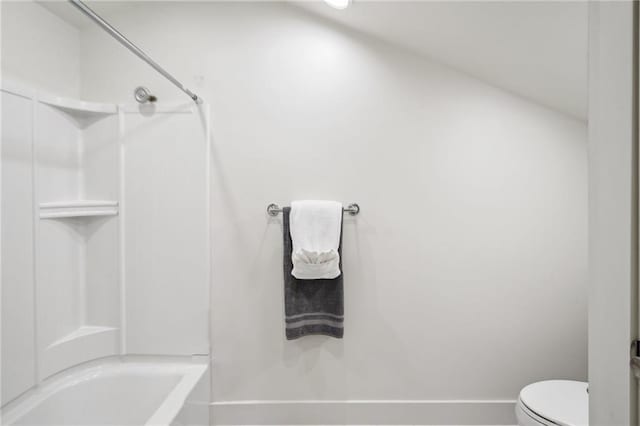 5727 Fleur De Lis Dr, New Orleans, LA 70124 - full bath with toilet, baseboards, and shower / bath combination