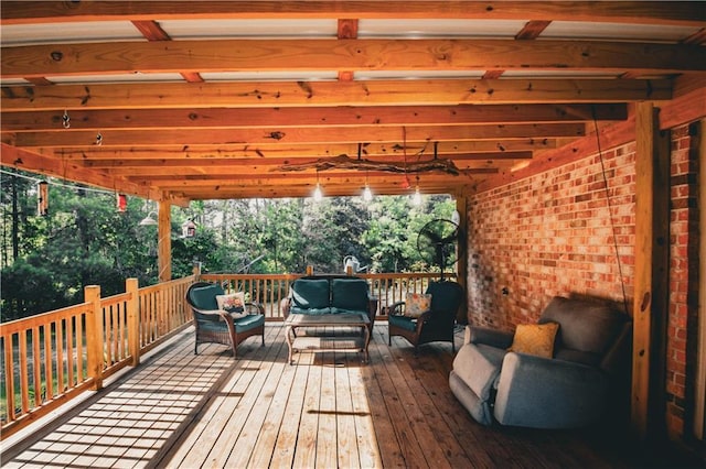 62283 Chappepeela Ridge Rd, Amite, LA 70422 - deck featuring an outdoor living space
