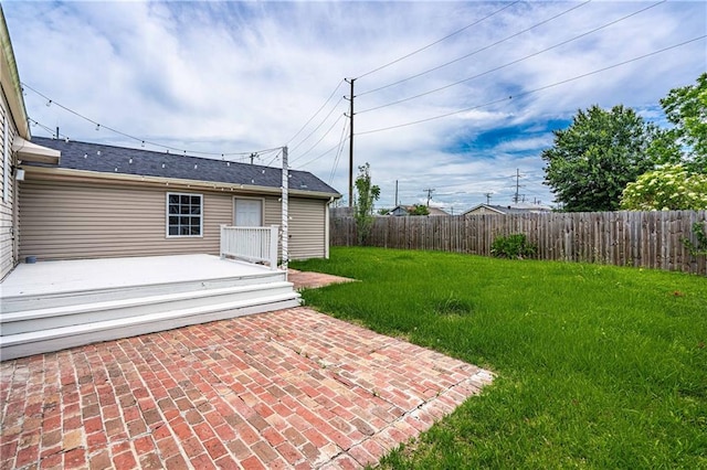 1017 Marian Ave, Metairie, LA 70001 - view of yard with a patio and a wooden deck