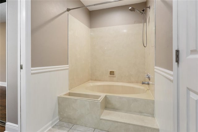 139 Avant Garde Cir Unit 139, Kenner, LA 70065 - bathroom with bathtub / shower combination, tile patterned floors, and baseboards