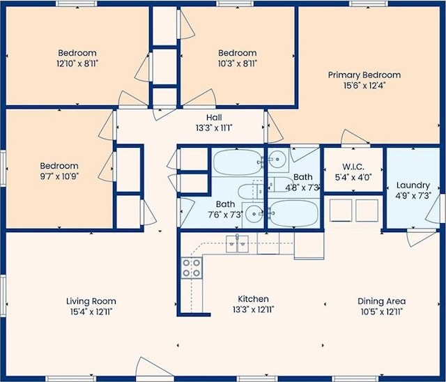 4124 Ames Blvd, Marrero, LA 70072 - property floor plan