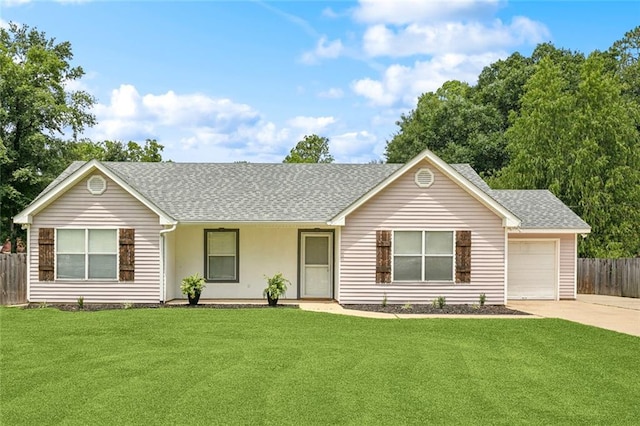 185 Lark St, Slidell, LA 70460 - single story home with concrete driveway, an attached garage, and a shingled roof