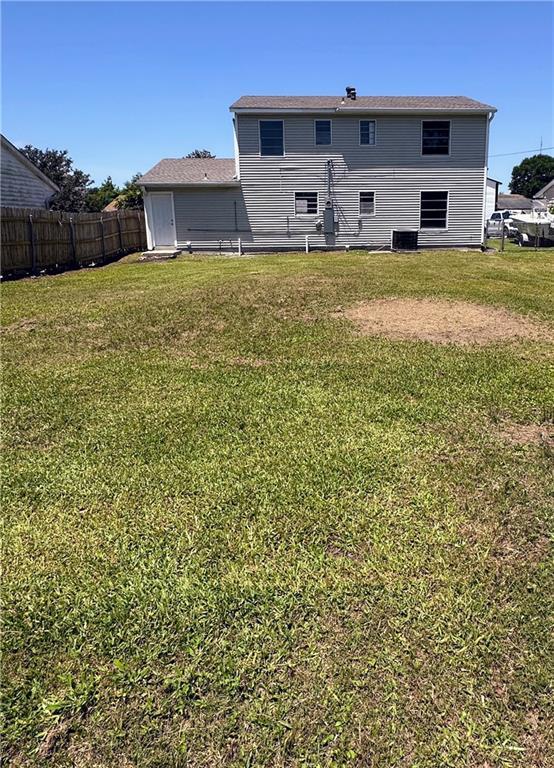 733 Morningside Dr, Gretna, LA 70056 - rear view of house with cooling unit