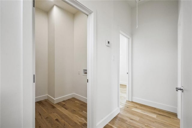 2417 Rousseau St, New Orleans, LA 70130 - hall with light wood-type flooring and baseboards