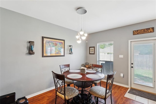 317 Haven Way, Lacombe, LA 70445 - dining area with wood finished floors and baseboards