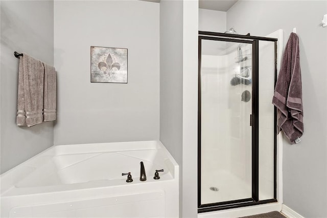 317 Haven Way, Lacombe, LA 70445 - bathroom with a shower stall and a garden tub