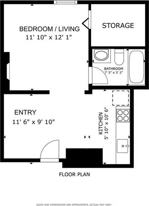 835 Saint Louis St Unit F, New Orleans, LA 70112 - room layout