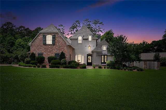 126 Tchefuncta Dr S, Covington, LA 70433 - french provincial home with a front yard and stucco siding