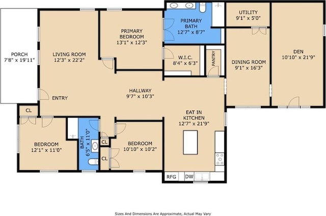 620 River Oaks Dr, New Orleans, LA 70131 - room layout