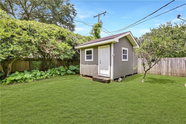 105 Norland Ave, New Orleans, LA 70131 - view of shed with a fenced backyard