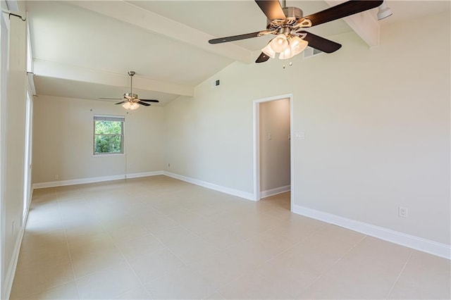 2924 Elizabeth St, Metairie, LA 70003 - spare room featuring a ceiling fan and baseboards