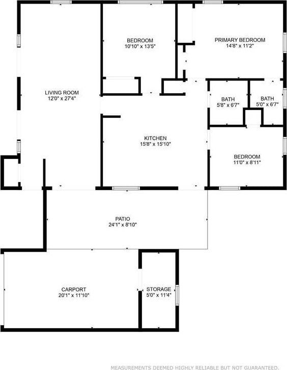 2924 Elizabeth St, Metairie, LA 70003 - home floor plan
