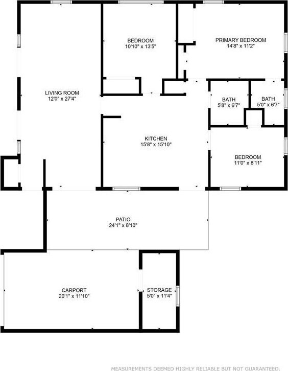 2924 Elizabeth St, Metairie, LA 70003 - room layout