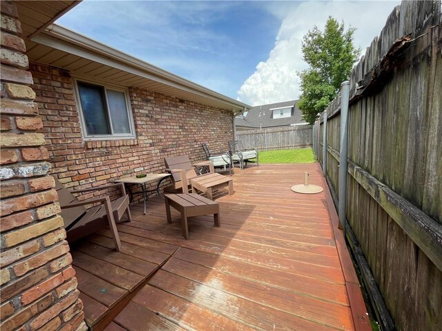 5121 Pike Dr, Metairie, LA 70003 - deck with a fenced backyard